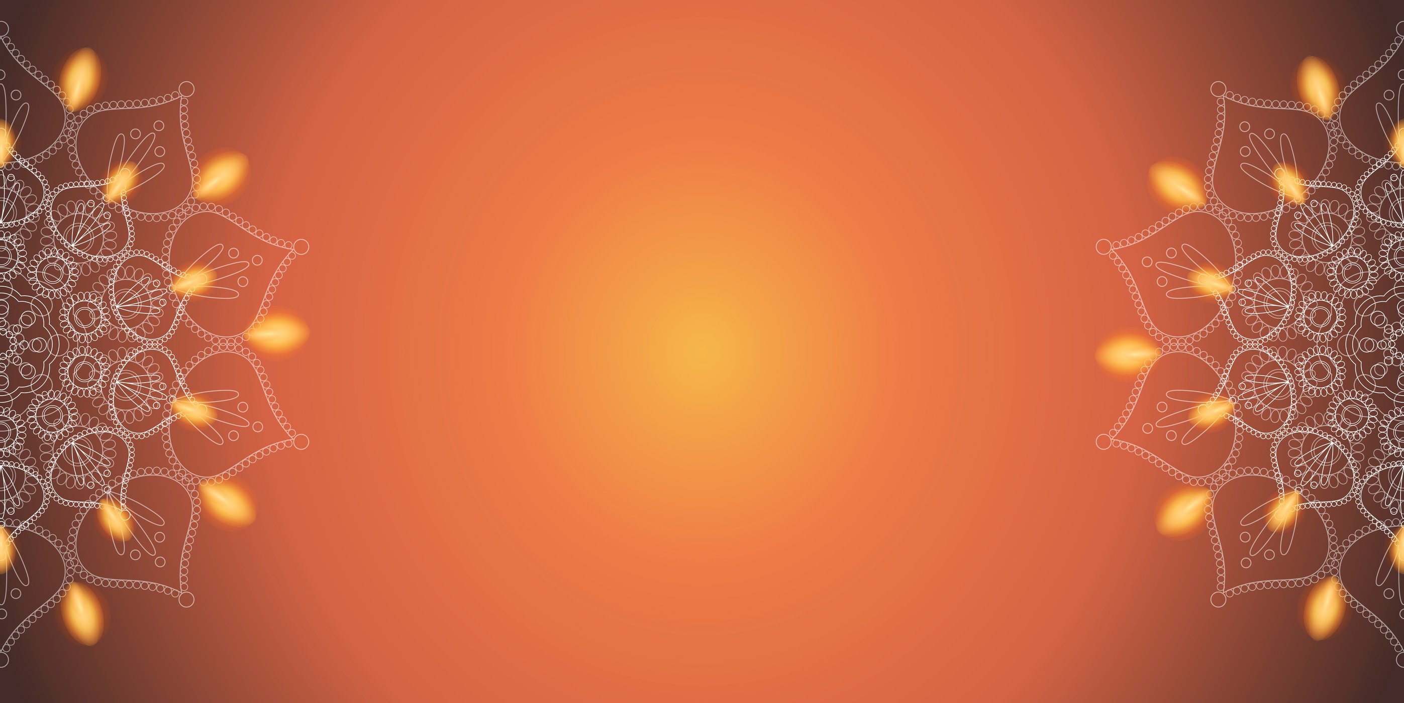 Diwali Abstract Orange Background