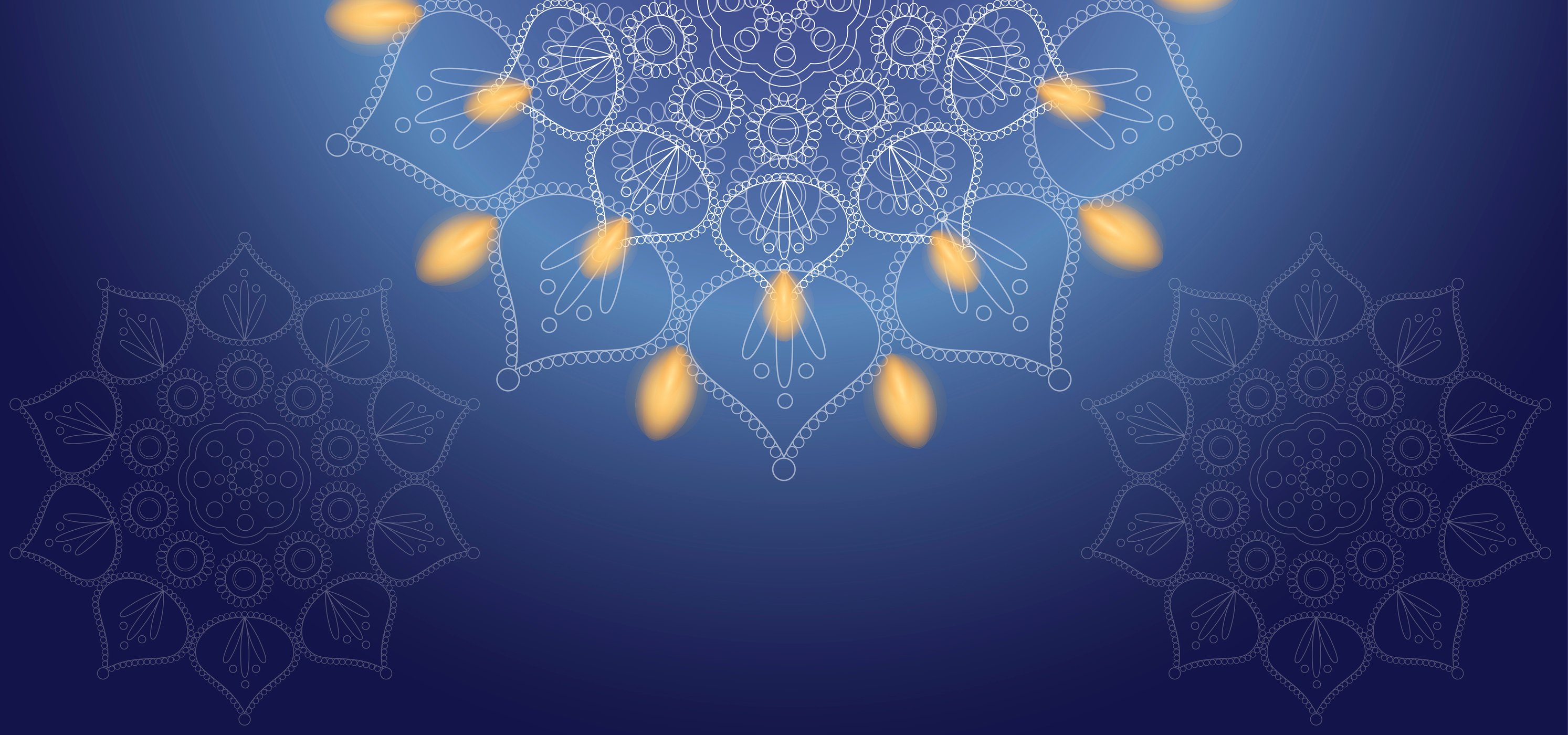 Blue Mandala Abstract Background